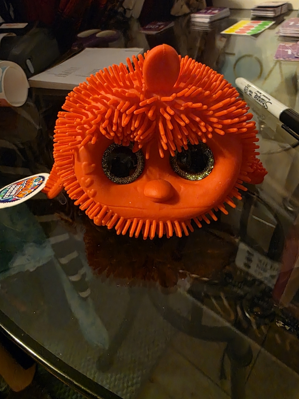Googly Town Ooglies Orange Squishy Stretchy Critter — NWT